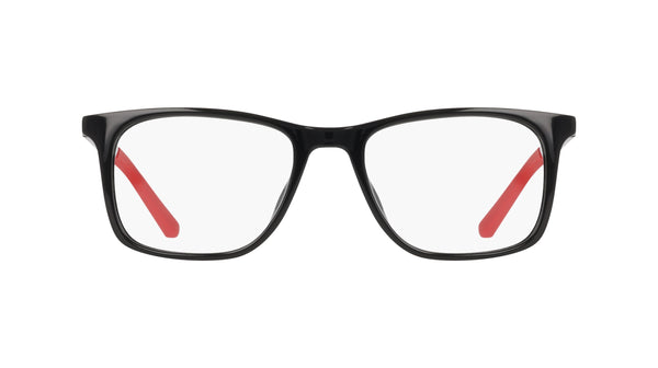 Nike 5071 Eyeglasses in Black/University Red - front view