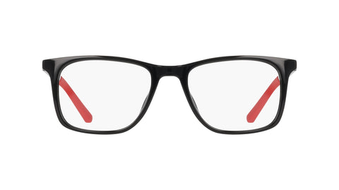 Nike 5071 Eyeglasses in Black/University Red - front view