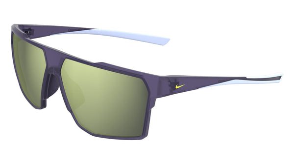 Nike Airlift IQ7268X Sunglasses in Matte Dark Raisin/Yellow Flash - 3/4 view