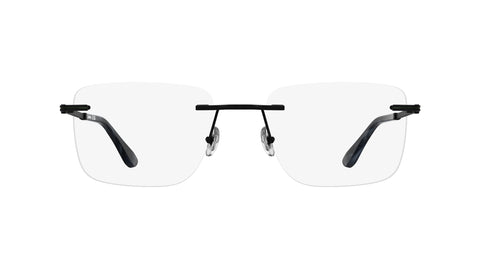 Lacoste L2324 Eyeglasses in Matte Black - front view