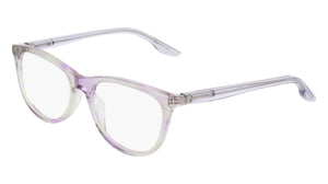 Nike 5070 Eyeglasses in Lilac/Green Havana - 3/4 view