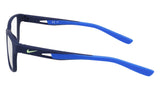 Nike 5038 N Eyeglasses in Matte Navy/Royal - side view