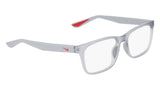 Nike 7415 Eyeglasses in Matte Wolf Grey - 3/4 view, other side