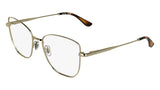 Lacoste L2323 Eyeglasses in Gold - 3/4 view