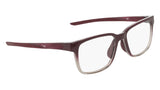 Nike 7409 Eyeglasses in Burgundy Crush/Moon Particle Fade - 3/4 view, other side