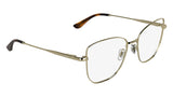 Lacoste L2323 Eyeglasses in Gold - 3/4 view, other side