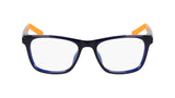 Nike 5058 N Eyeglasses in Midnight Navy/Total Orange - front view