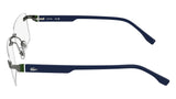 Lacoste L2320 Eyeglasses in Dark Gunmetal - side view