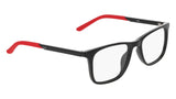 Nike 5071 Eyeglasses in Black/University Red - 3/4 view, other side