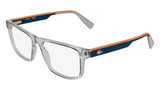 Lacoste L4011 Eyeglasses in Transparent Light Grey - 3/4 view