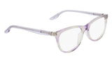 Nike 5070 Eyeglasses in Lilac/Green Havana - 3/4 view, other side