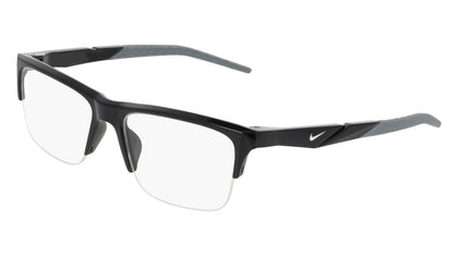 Nike 7279 Eyeglasses in Black - 3/4 view