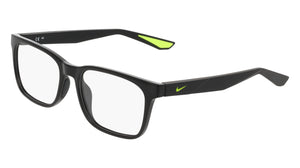 Nike 7415 Eyeglasses in Black - 3/4 view