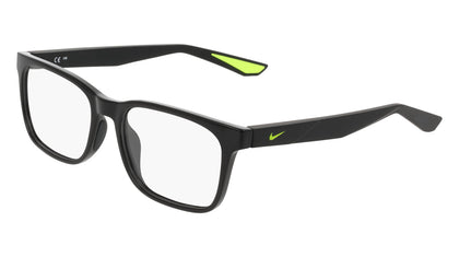 Nike 7415 Eyeglasses in Black - 3/4 view