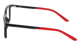 Nike 5071 Eyeglasses in Black/University Red - side view