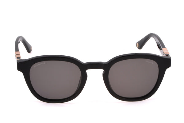 Police SPLL82M Sunglasses in Shiny Black - front view