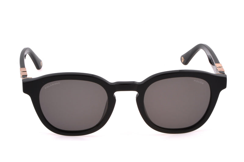 Police SPLL82M Sunglasses in Shiny Black - front view