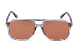 Police SPLN21M Sunglasses in Transparent Grey - front view