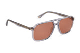 Police SPLN21M Sunglasses in Transparent Grey - 3/4 view, other side