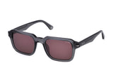 Police SPLN36M Sunglasses in Shiny Transparent Grey - 3/4 view