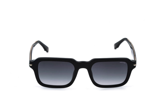 Police SPLN36V Sunglasses in Shiny Black - front view