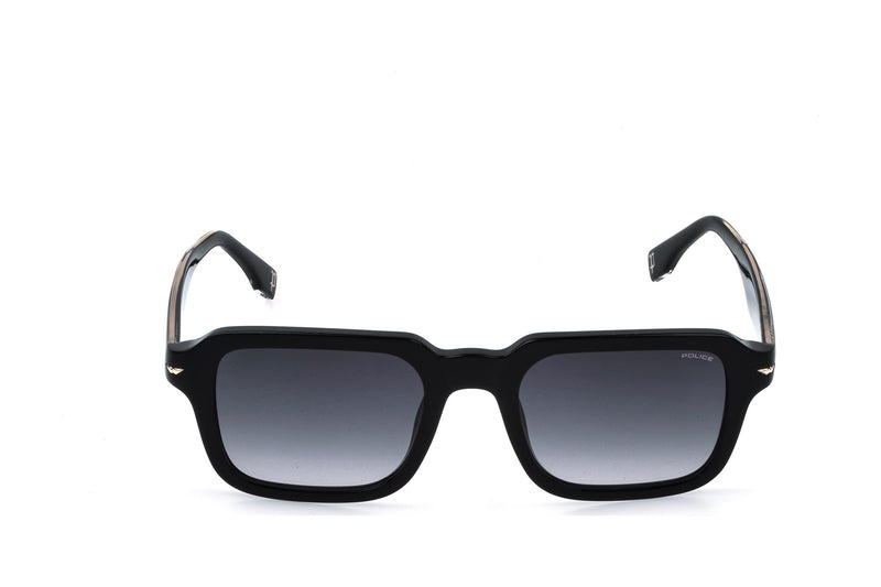 Police SPLN36V Sunglasses in Shiny Black - front view