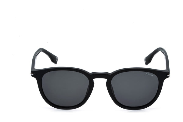 Police SPLQ82M Sunglasses in Shiny Black - front view