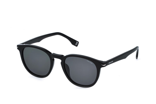 Police SPLQ82M Sunglasses in Shiny Black - 3/4 view