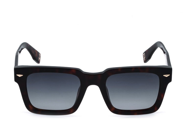 Police SPLQ88M Sunglasses in Shiny Dark Havana - front view