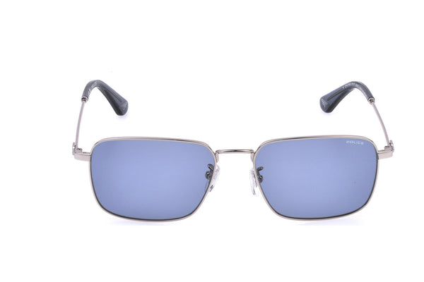 Police SPLR73M Sunglasses in Shiny Palladium - front view