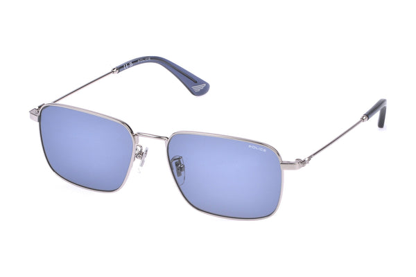 Police SPLR73M Sunglasses in Shiny Palladium - 3/4 view