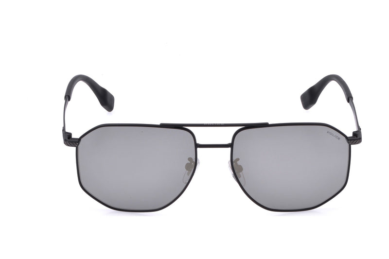 Police SPLR76M Sunglasses in Matte Black/Shiny Gunmetal - front view