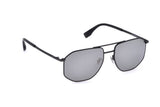 Police SPLR76M Sunglasses in Matte Black/Shiny Gunmetal - 3/4 view, other side