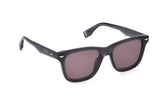 Police SPLR80V Sunglasses in Shiny Transparent Dark Grey - 3/4 view, other side