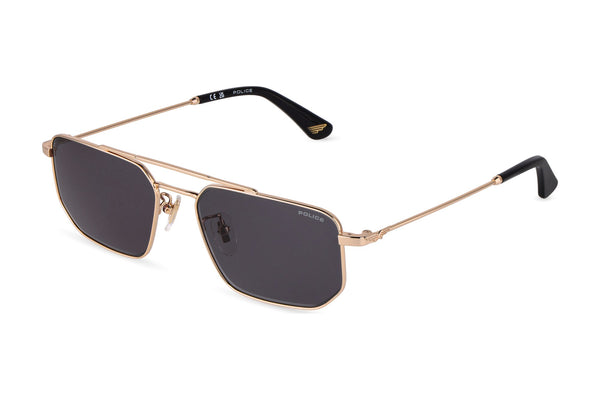 Police SPLU66M Sunglasses in Shiny Rose Gold - 3/4 view