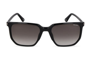 Police SPLU70M Sunglasses in Shiny Black - front view
