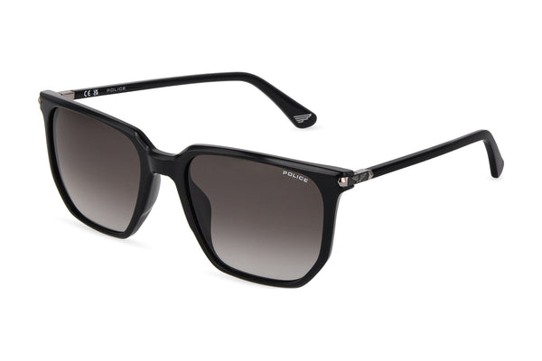 Police SPLU70M Sunglasses in Shiny Black - 3/4 view