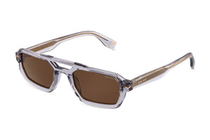 Police SPLU71V Sunglasses in Transparent Grey - 3/4 view