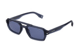 Police SPLU71V Sunglasses in Shiny Transparent Blue - 3/4 view