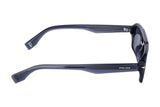 Police SPLU71V Sunglasses in Shiny Transparent Blue - side view