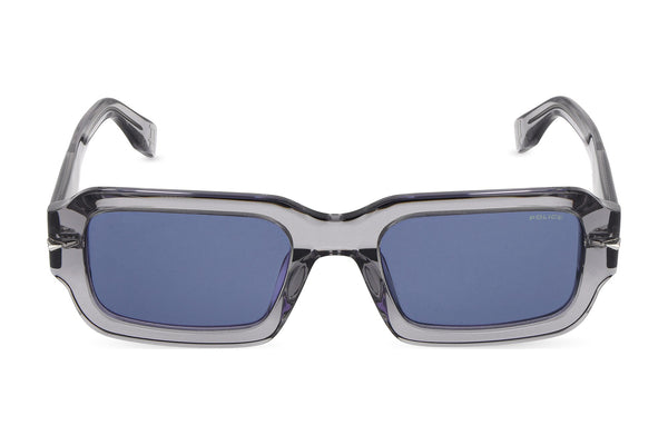 Police SPLU72V Sunglasses in Transparent Grey - front view