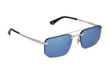 Police SPLU76M Sunglasses in Shiny Palladium - 3/4 view, other side