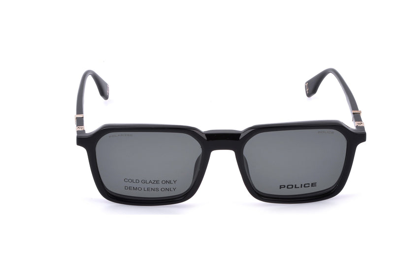 Police UPLR60M Eyeglasses in Shiny Black - front view