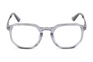Police VK179 Eyeglasses in Shiny Grey/Azure - front view