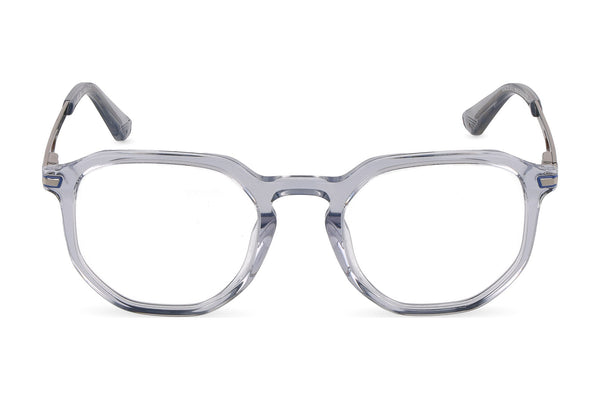 Police VK179 Eyeglasses in Shiny Grey/Azure - front view