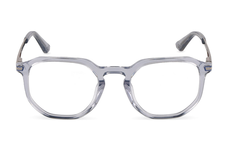 Police VK179 Eyeglasses in Shiny Grey/Azure - front view
