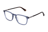 Police VPLF81M Eyeglasses in Transparent Blue - 3/4 view