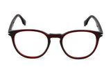 Police VPLG72V Eyeglasses in Shiny Dark Bordeaux - front view