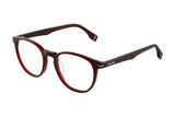 Police VPLG72V Eyeglasses in Shiny Dark Bordeaux - 3/4 view