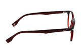 Police VPLG72V Eyeglasses in Shiny Dark Bordeaux - side view